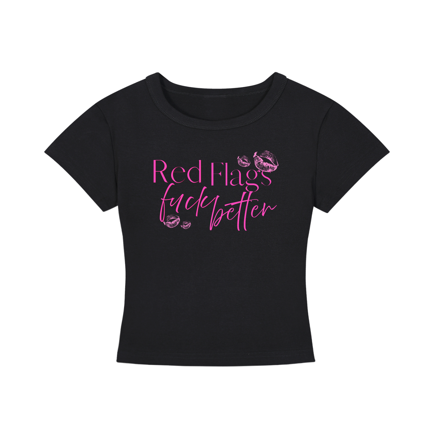 Red Flags Cropped T-Shirt