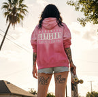 Pretty Toxic Parental Advisory Oversized Hoodie in black — front view