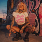 Beautiful F*cking Disaster Ribbed Crop Tee