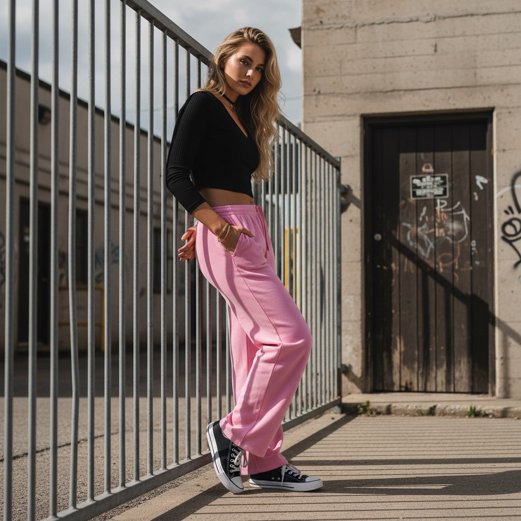 Pretty Toxic Bitch Waist Sweatpants, side view