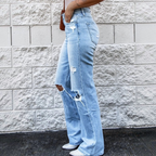 Pretty Toxic Bad Influence Distressed Jeans, back view