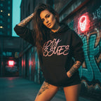 Pretty Toxic Daddy Issues Hoodie, fabric detail