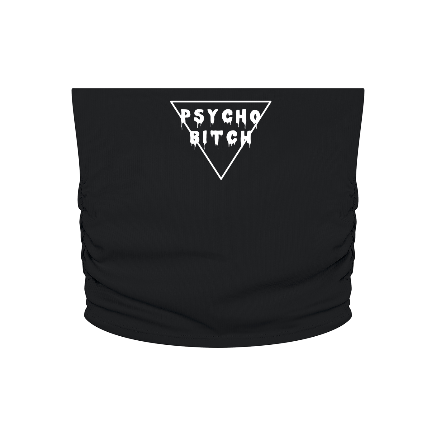 Psycho Bitch Cropped Tube Top