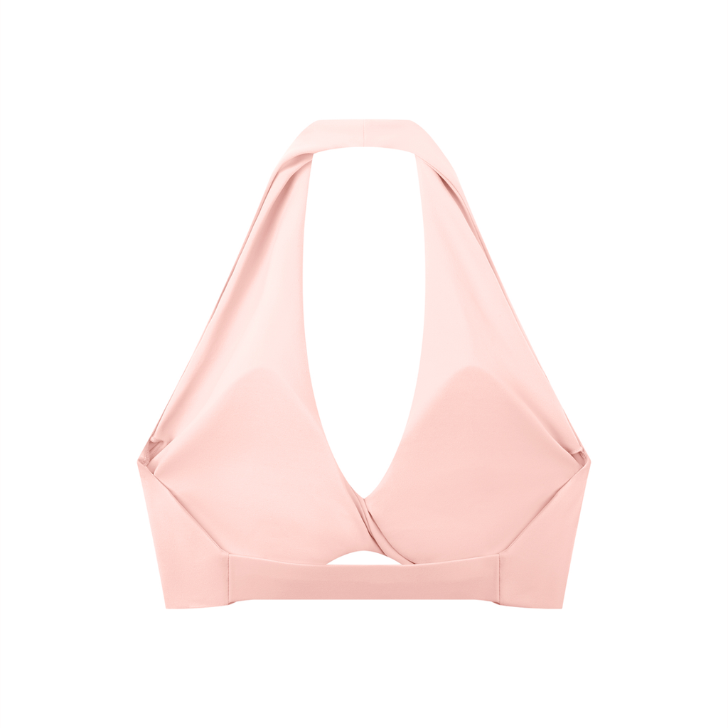 Toxic Baby Pleated Halter Sports Bra