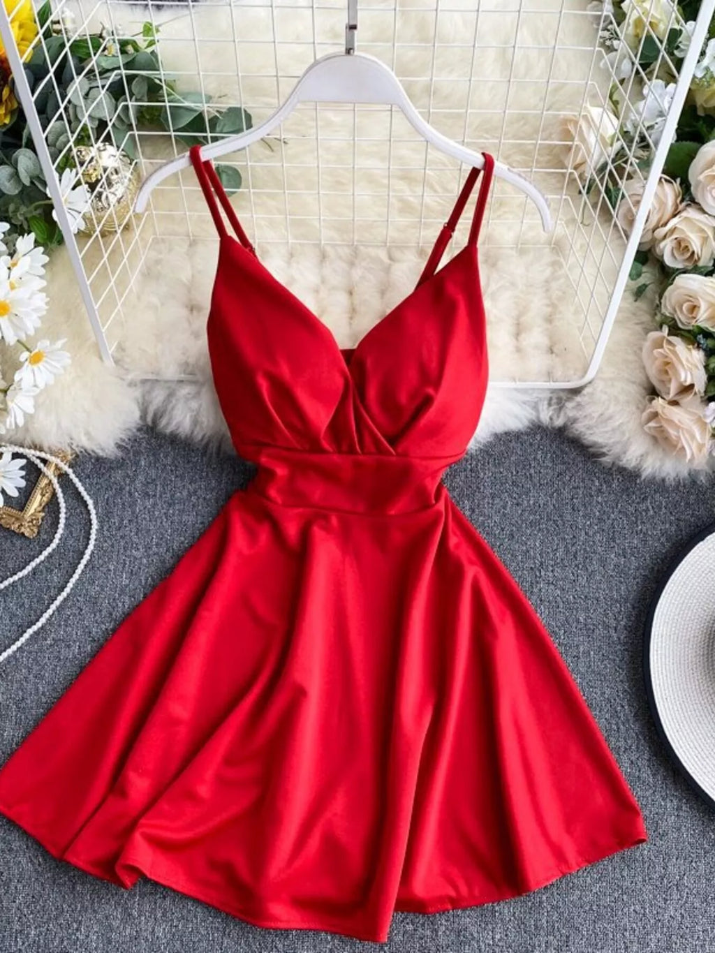 Pretty Toxic Spaghetti Strap Mini Dress, side view