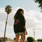 Pretty Toxic Signature Hoodie, styled on a model
