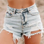 Pretty Toxic Denim Shorts — front view