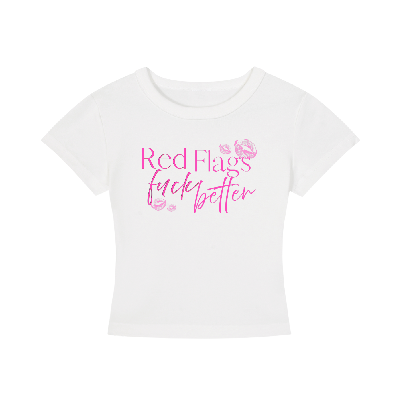 Red Flags Cropped T-Shirt