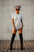 Pretty Toxic Red Flags Pocket T Shirt, graphic close-up