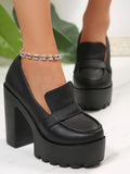 Pretty Toxic Round Toe Pumps, back view