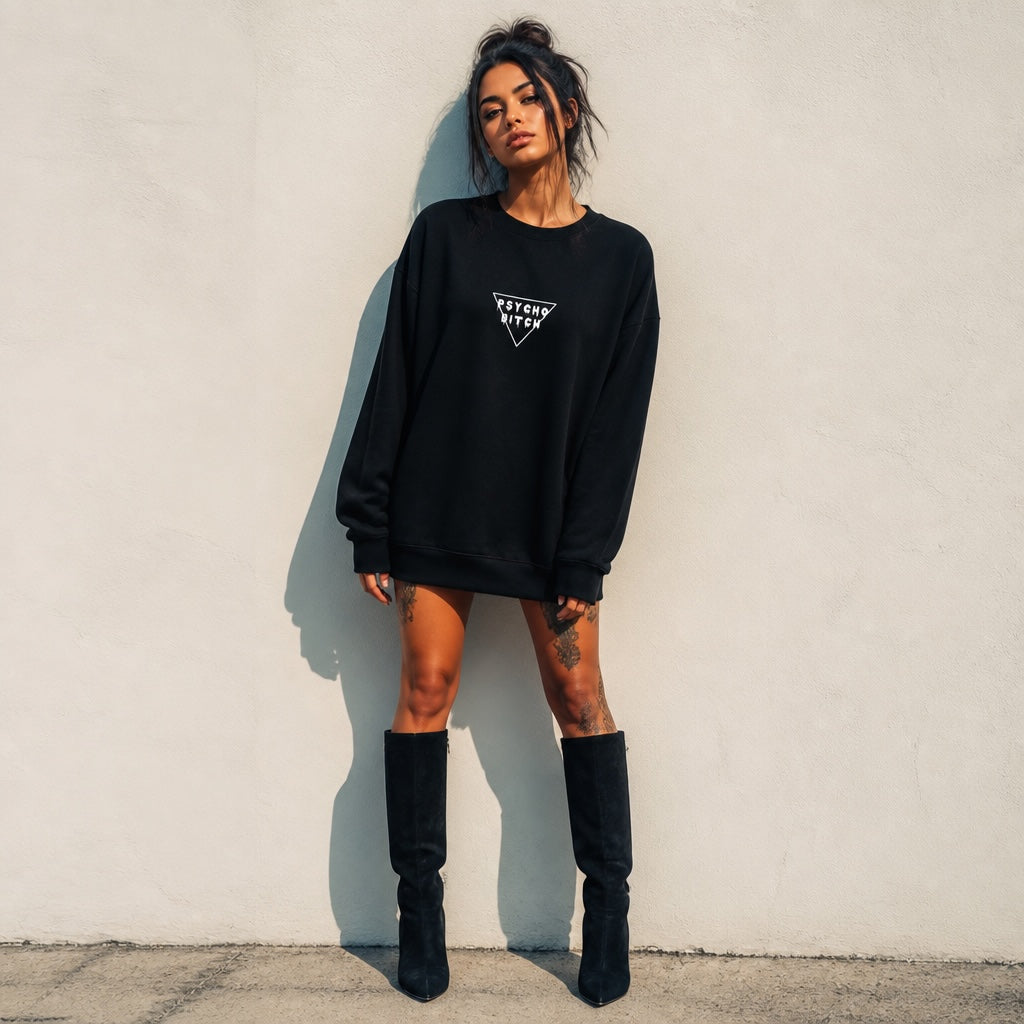 Psycho B*tch Fleece Crewneck