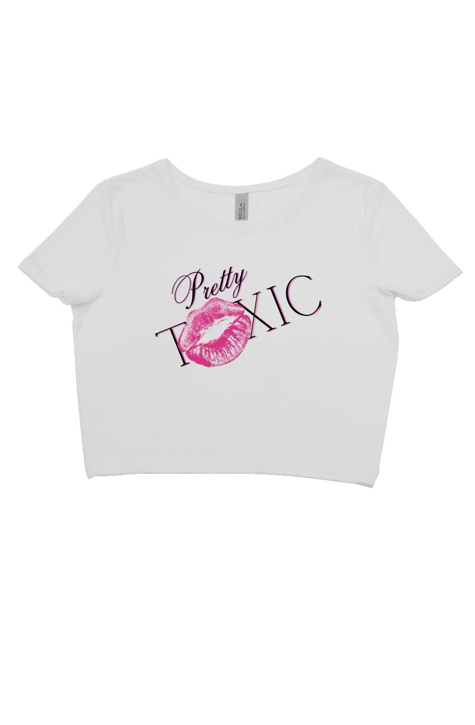 Pretty Toxic Logo Cropped Baby Tee