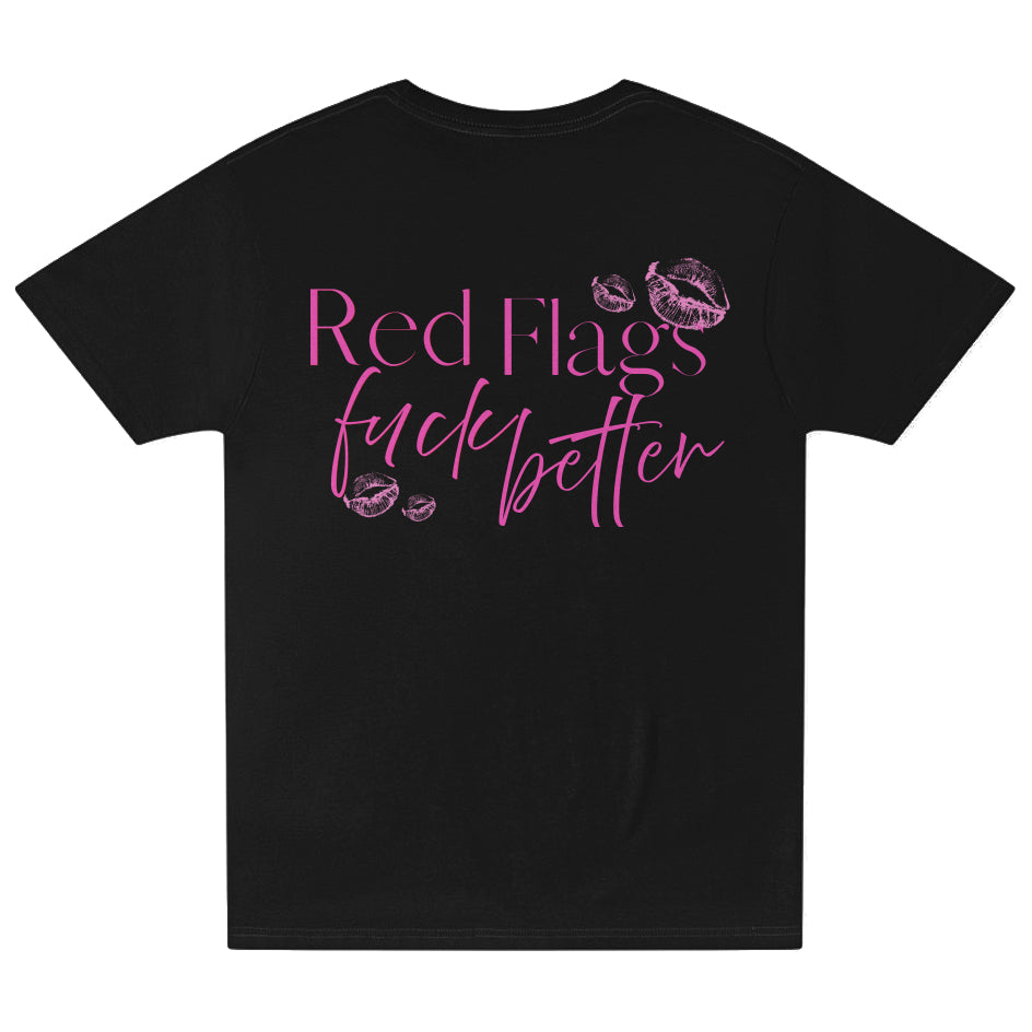 Red Flags Pocket T Shirt