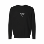 Black fleece crewneck with bold 'PSYCHO BITCH' text, perfect for cozy chaos on the high seas.