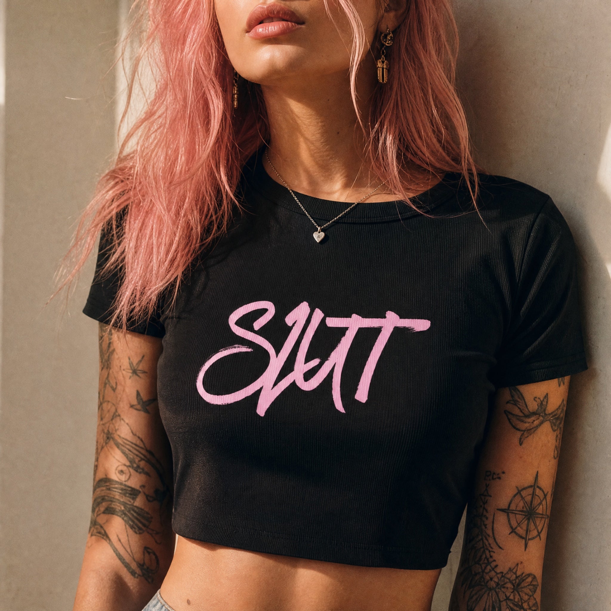Slut Cropped Baby Tee