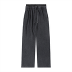 Pretty Toxic Bitch Waist Sweatpants in black — front view