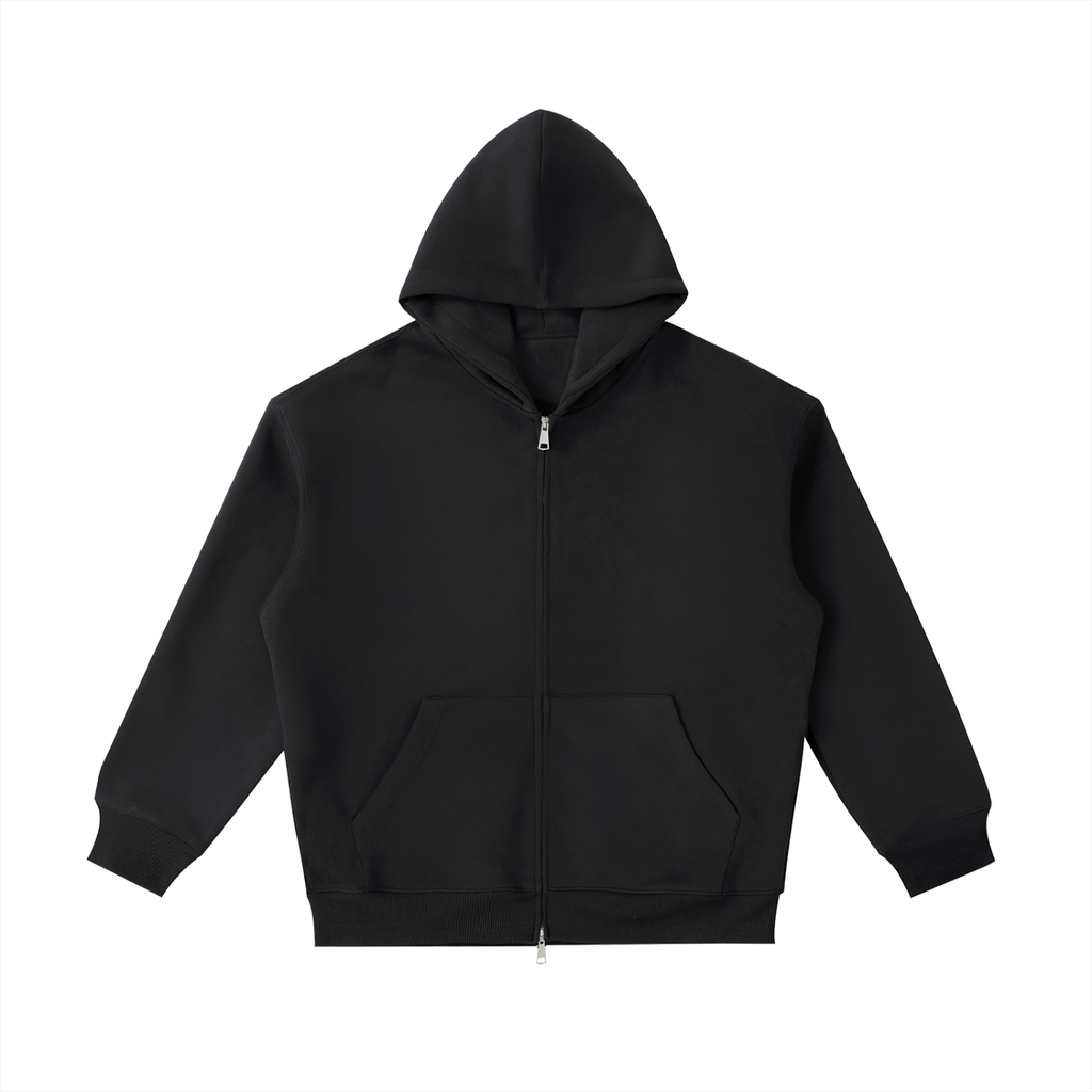Pretty Toxic Red Flags F*ck Better (Red) Zip Hoodie in black — front view