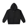 Pretty Toxic Red Flags F*ck Better (Red) Zip Hoodie in black — front view
