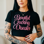 Beautiful F*cking Disaster Ribbed Crop Tee