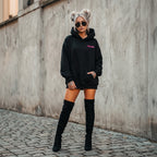 Pretty Toxic Red Flags Hoodie, side view