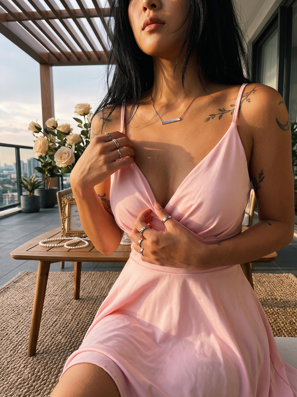 Spaghetti Strap Mini Dress
