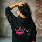 Pretty Toxic Signature Hoodie, detail of the print