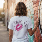 Pretty Toxic Pocket Tee, graphic close-up
