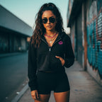 Pretty Toxic Zip Hoodie, graphic close-up
