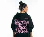 Pretty Toxic Red Flags Hoodie, full outfit shot
