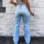 Pretty Toxic Bad Influence Distressed Jeans, fabric and fit detail