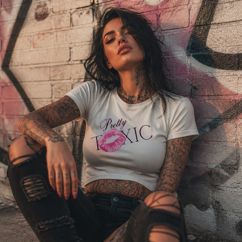 Pretty Toxic Cropped Baby Tee