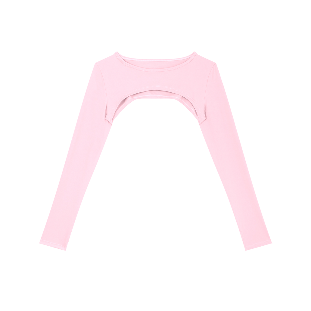 Cutout Long Sleeve Shrug