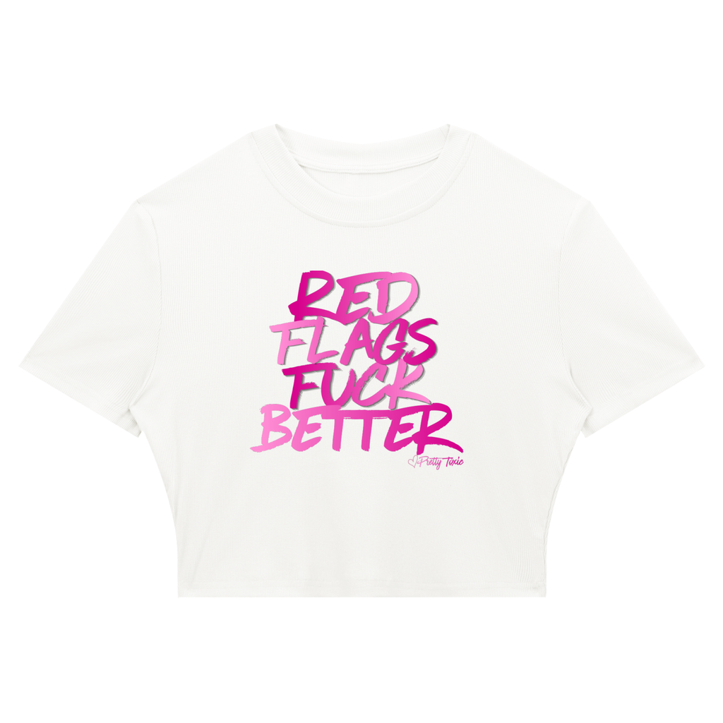 Red Flags Cropped T-Shirt
