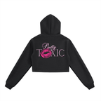 Signature Cropped Zip-Up Hoodie