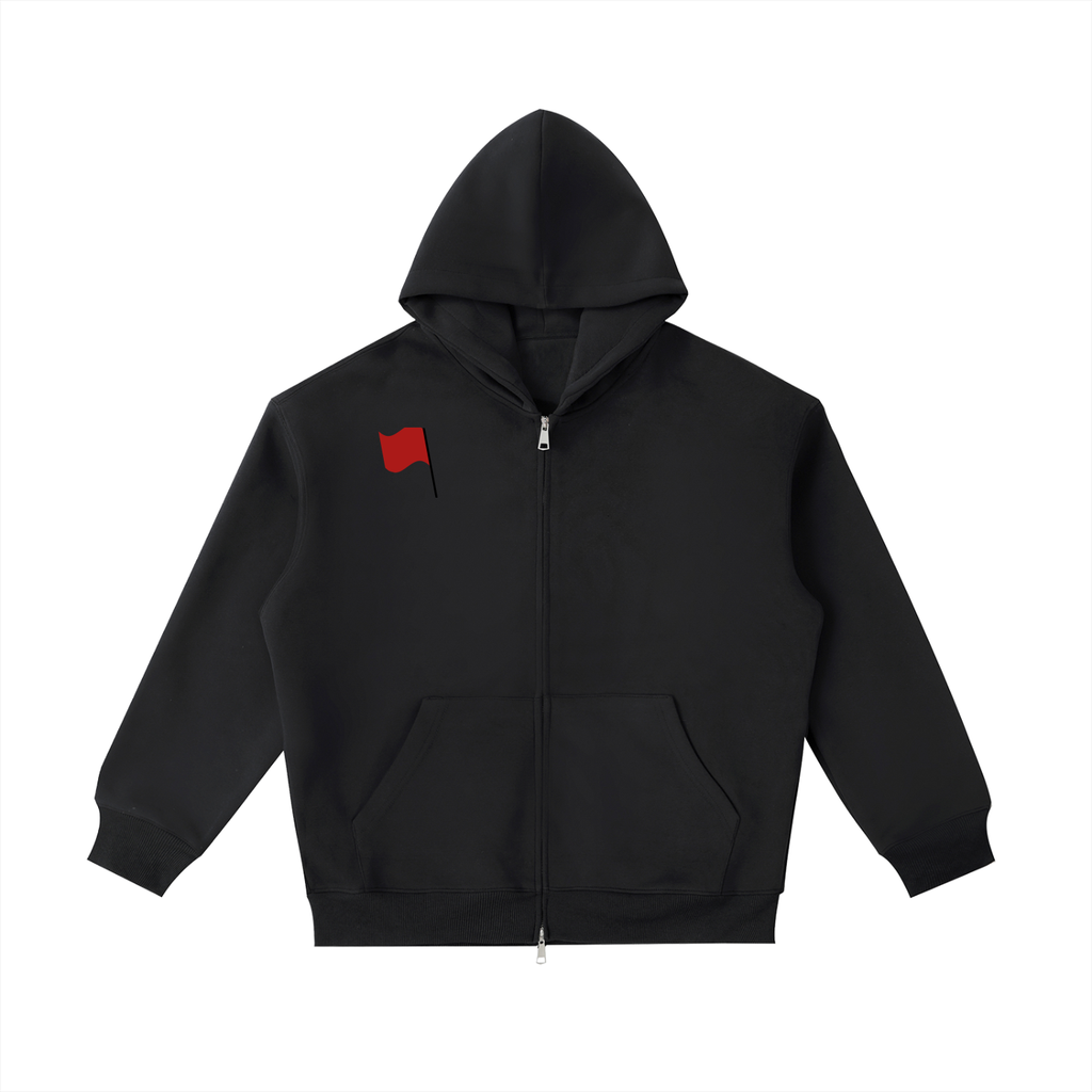 Red Flags Heavyweight Pocket Hoodie
