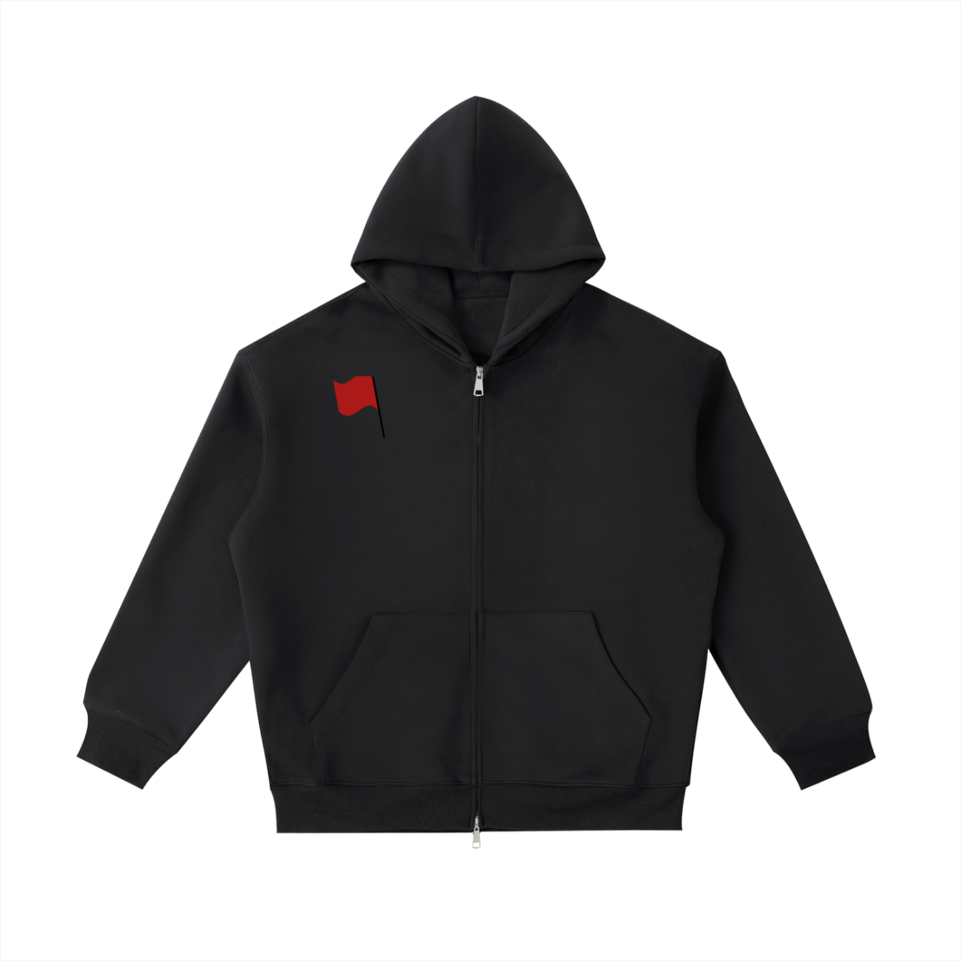 Red Flags Heavyweight Pocket Hoodie