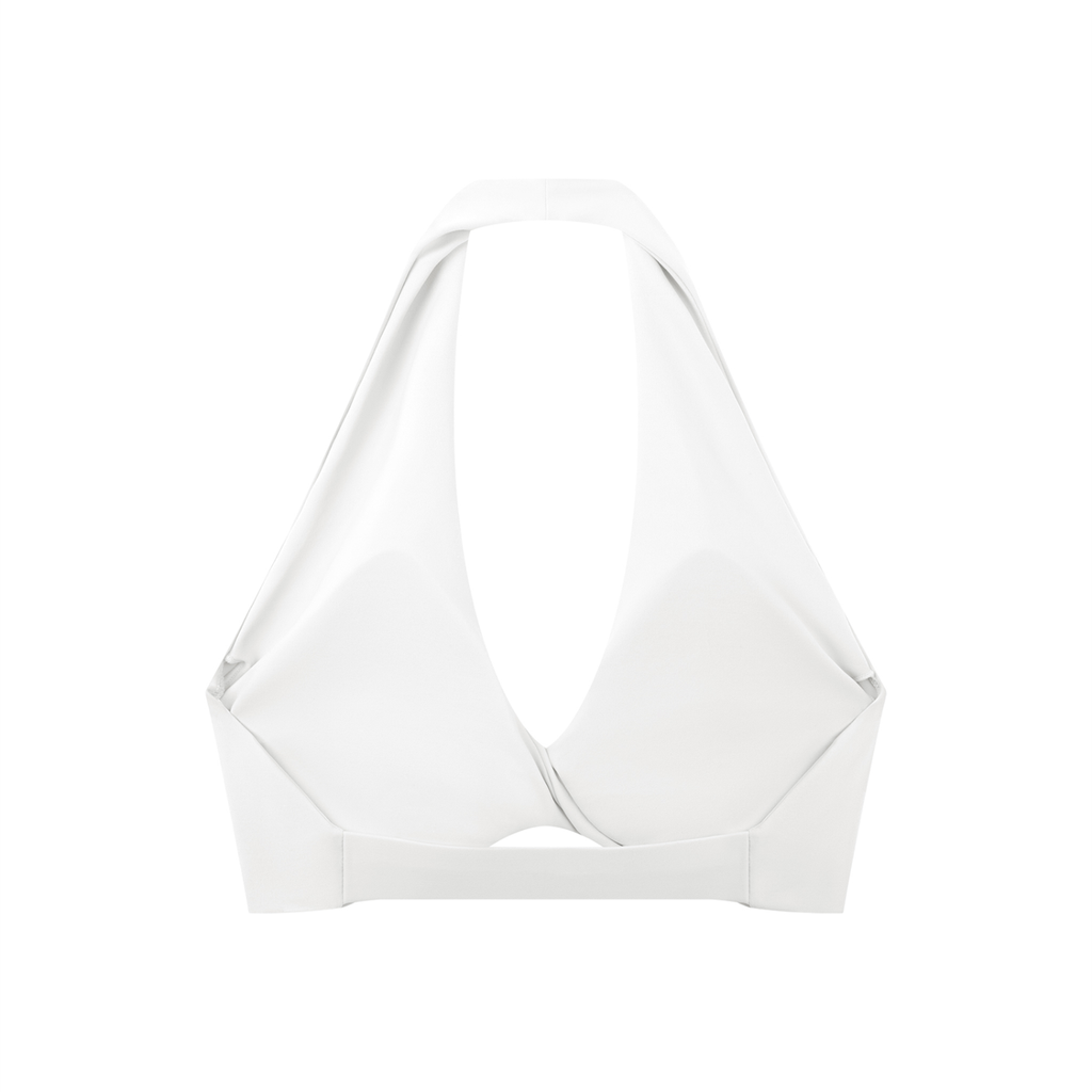 Toxic Baby Pleated Halter Sports Bra