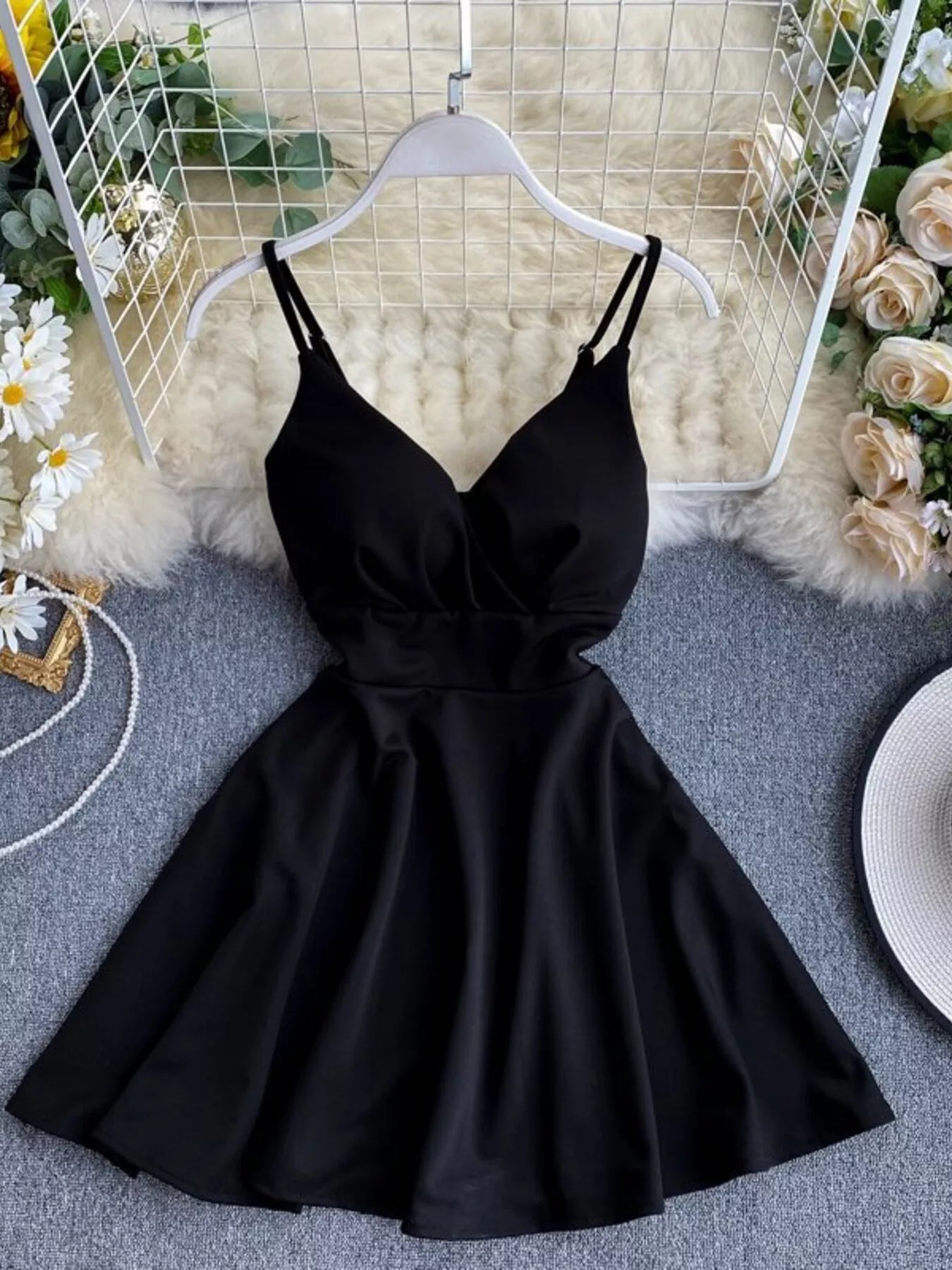 Pretty Toxic Spaghetti Strap Mini Dress — front view