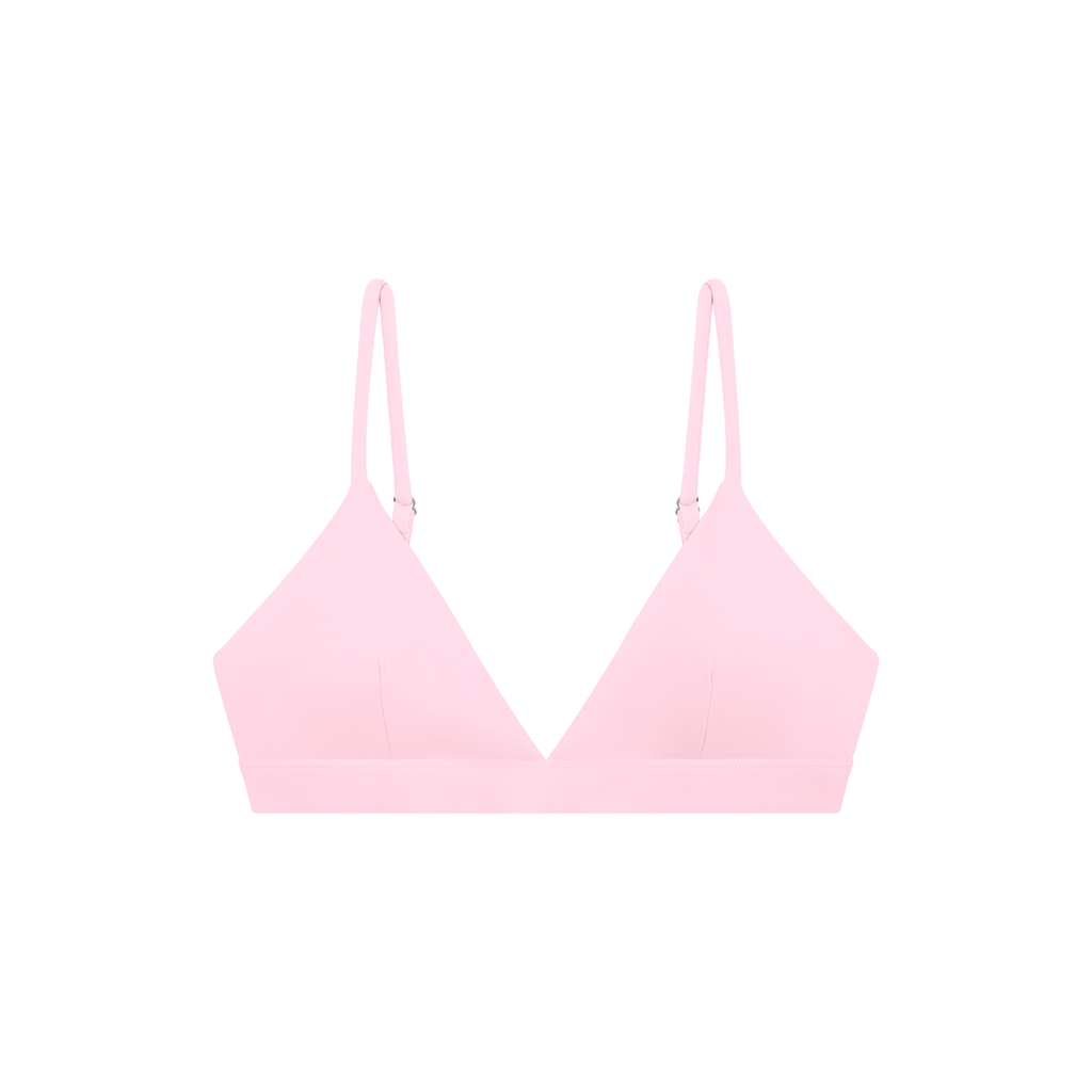 Cropped V-Neck Sports Bra