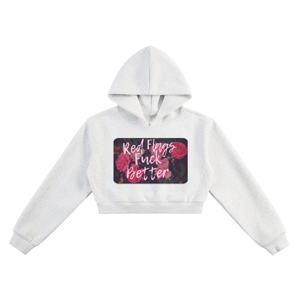 Red Flags Cropped Hoodie