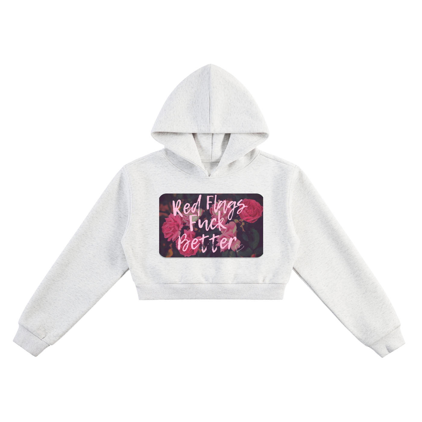 Red Flags Cropped Hoodie
