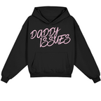 Pretty Toxic Daddy Issues Hoodie, styled on a model